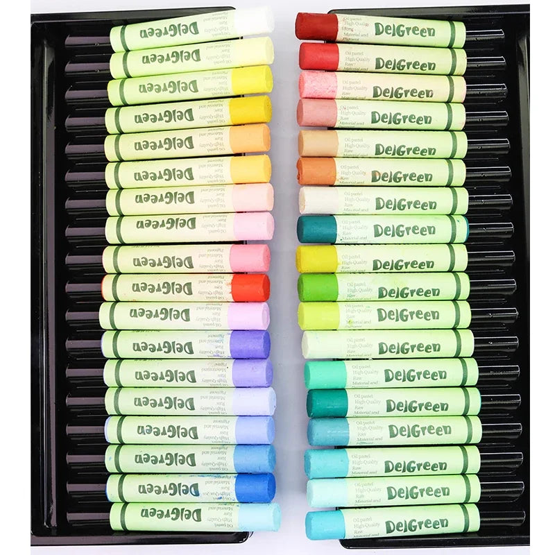 36 Colors set Professional Soft Oil Pastel Artist Non-Toxic Washable Drawing Oil Crayons Pastels Painting Art Supplies