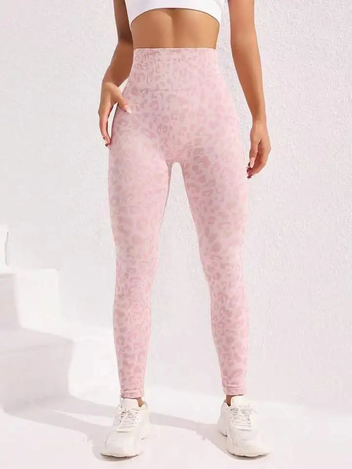High Waist Sports Leggings Women Seamless Leopard Yoga Pants Sexy Hip Lift Trainning Fitness Outdoor Sports Tights for Women