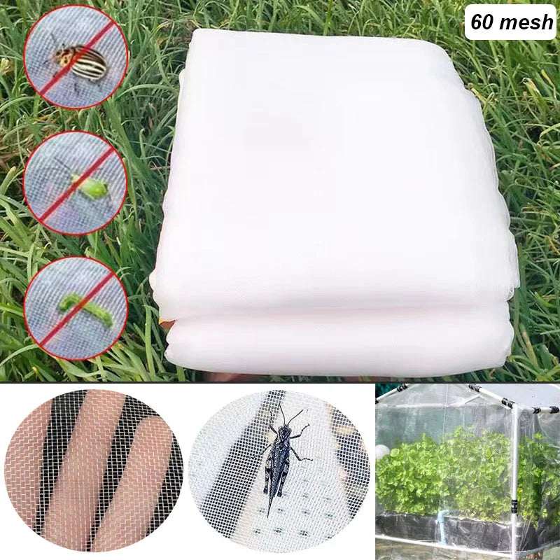 60 Mesh Plant Vegetables Insect Protection Net Garden Fruit Care Cover Flowers Protective Net Greenhouse Pest Control Anti-Bird