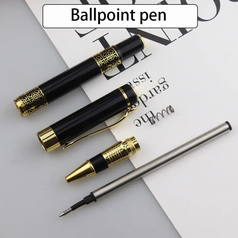 6pcs Ballpoint Pen Retro Metal Ink Elegant Gift for Writing Stationery Office School Supplies