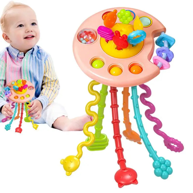 Toddler Pull String Activity Toy Toddler Sensory Montessori Toy Toddler Teething Toys Educational Motor Skills Toys For Boys