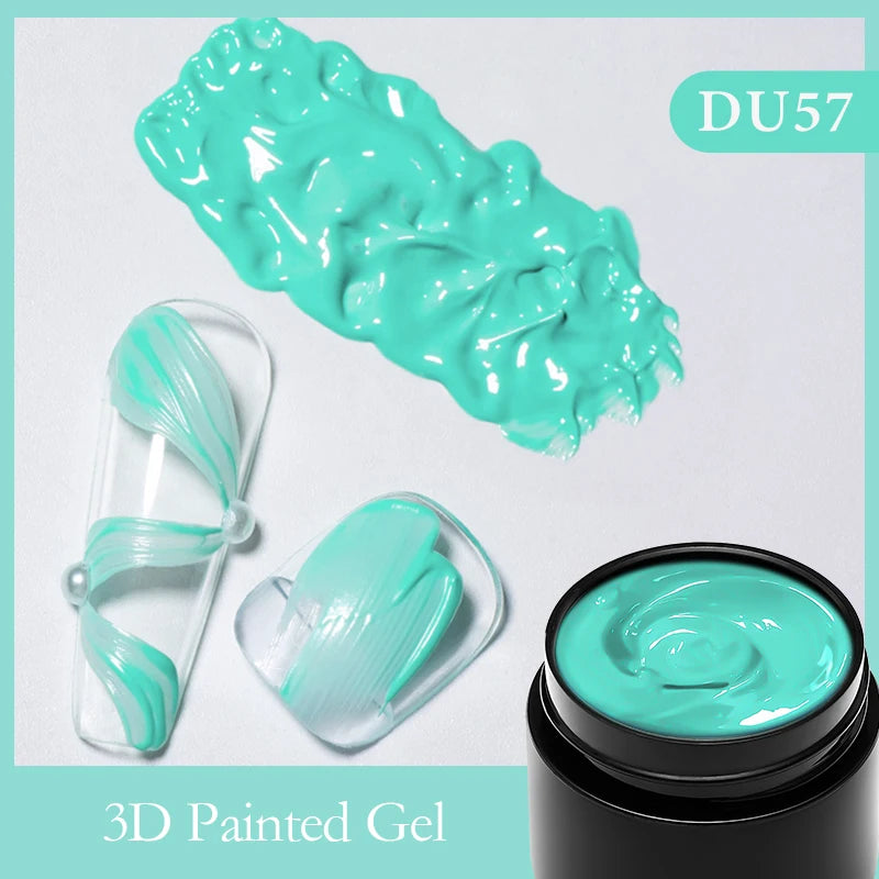 8ml Clear Non Stick Hand Solid Extension Nail Gel Polish Carving Flower Nail Art Building UV Gel Acrylic Varnish Manicure DIY