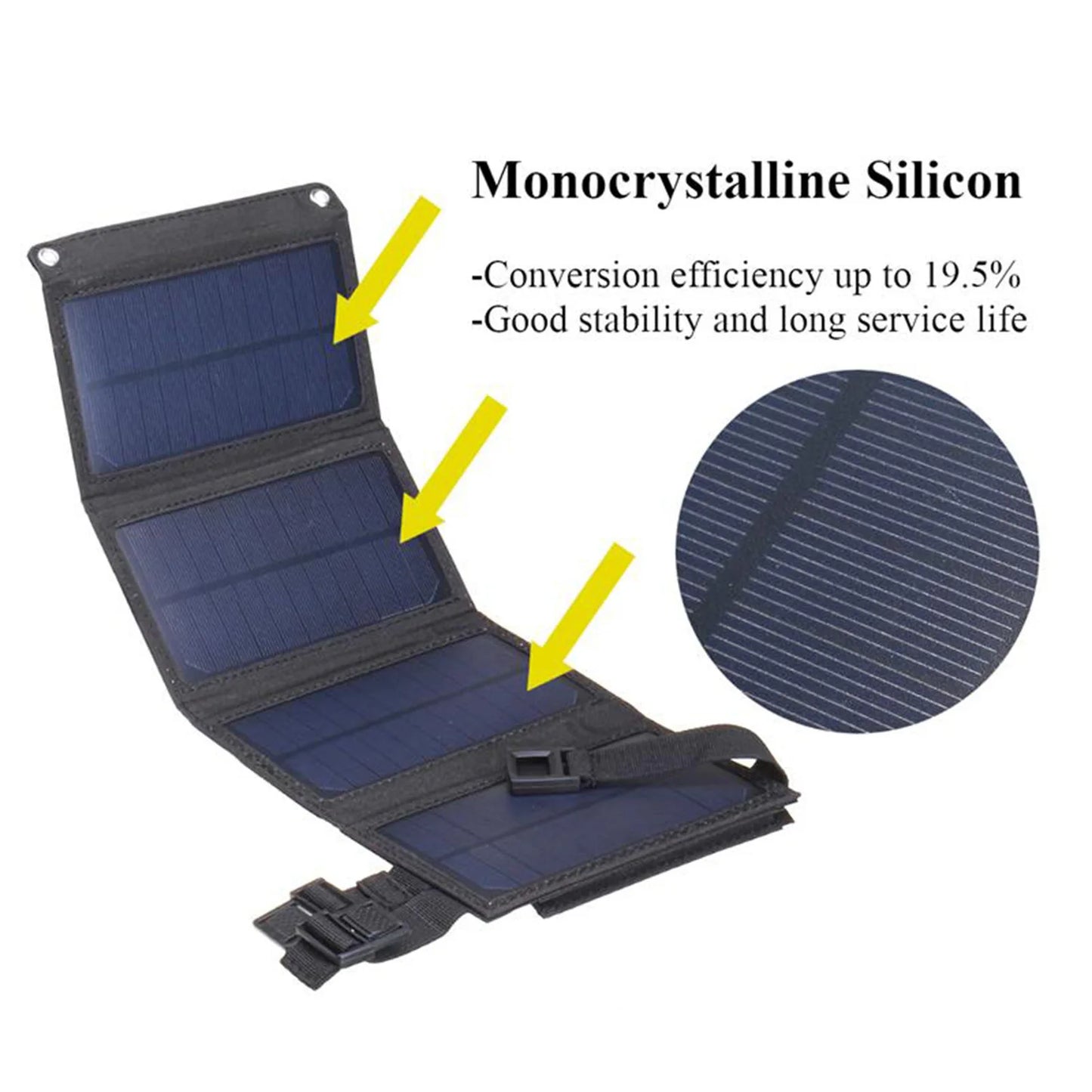 20W 5V Foldable USB Solar Panel Battery Portable Outdoor Mobile Phone Power Battery Charger camping equipment  hiking