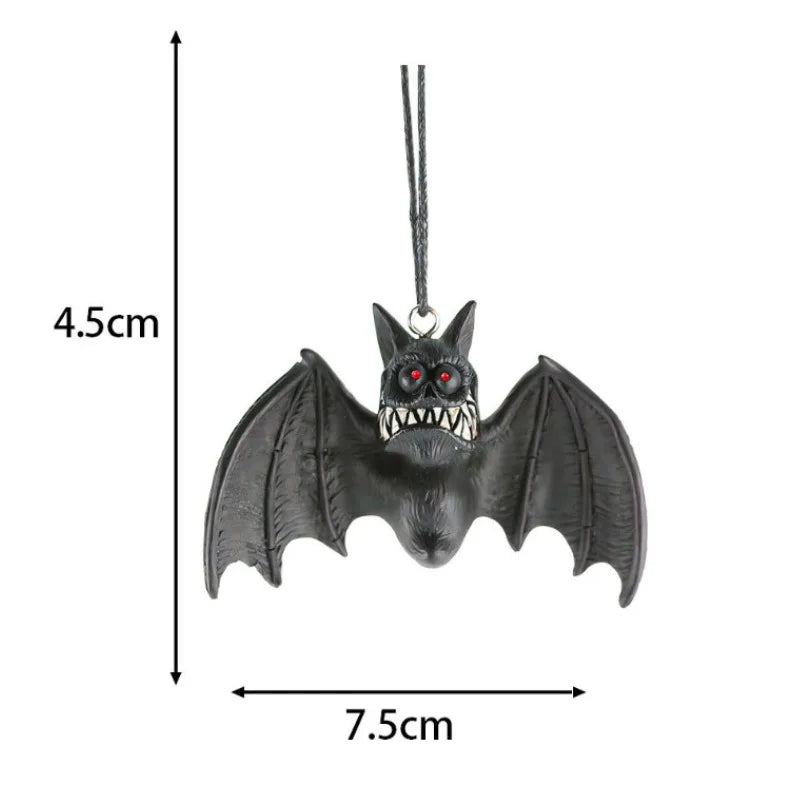 Halloween Ghost Ornament Resin Crafts Bat Pendant Decoration  Halloween Cute Hanging Ghost Scene Decoration Ghost Decoration