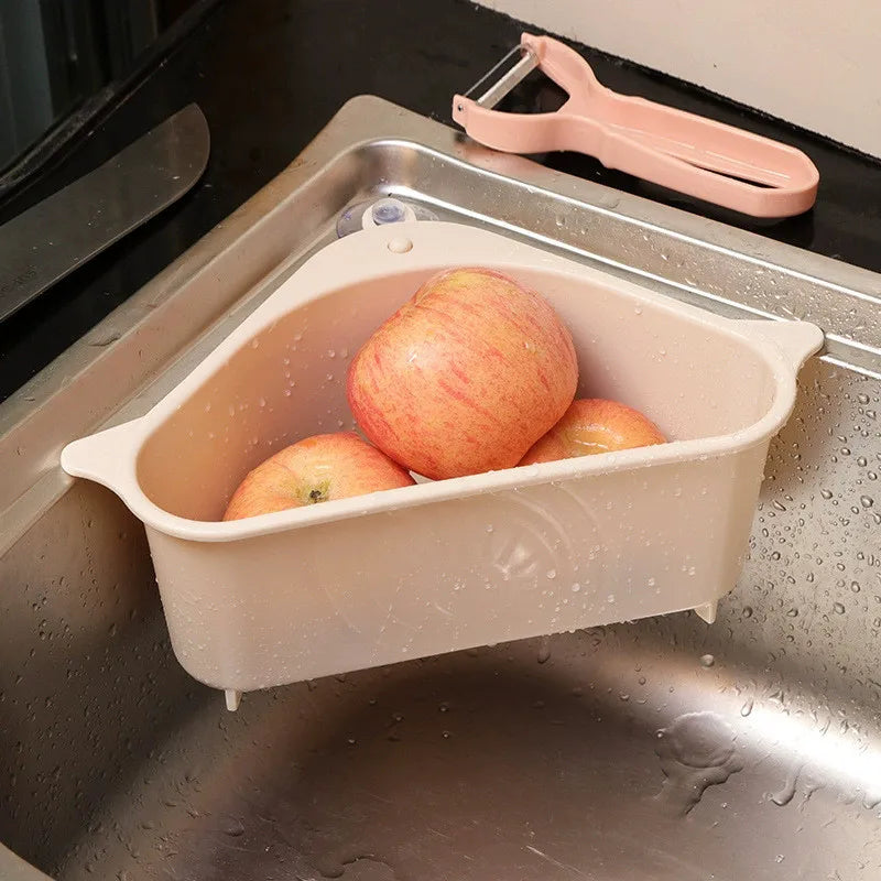 1PC Kitchen Sink Strainer Soap Sponge Storage Vegetable Fruit Drain Basket Home Kitchenware Gadget Kitchen Items Accessories