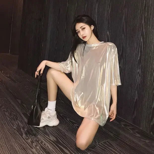 Summer Outfit Female Top Short Sleeve Women's T-shirt 2025 High Quality Y2k Fashion Korea Korean Style Popular Clothes Clothing