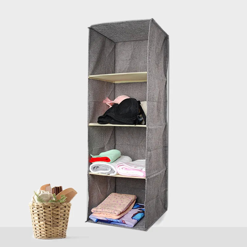 Wardrobe Hanging Storage Bag Interlayer Drawer Type Clothes Hangers Holder Portable Organizer Hanging Closet Organizer New