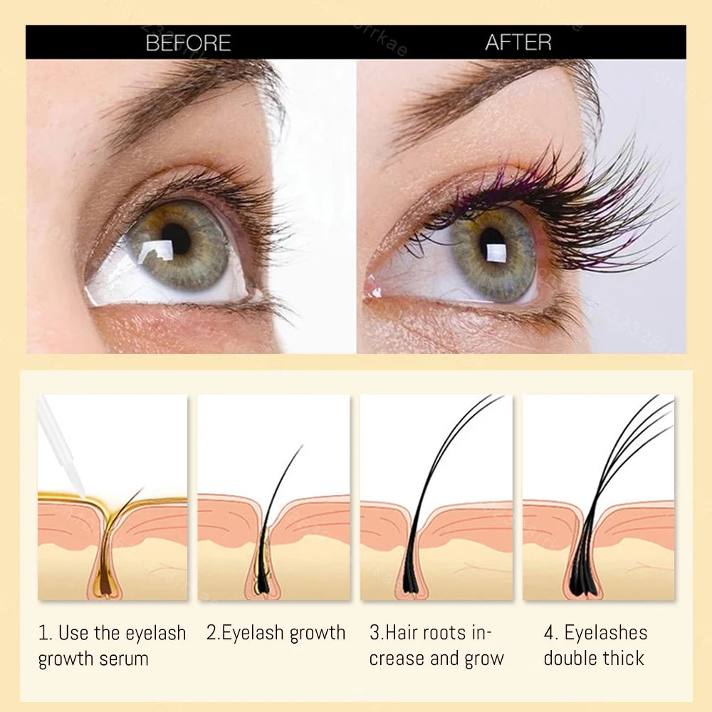 7 Days Rapid Eyelash Growth Serum Eyelash Growth Thickening Product Thick Eyelashes Natural Curl Rapid Eyelash Growth