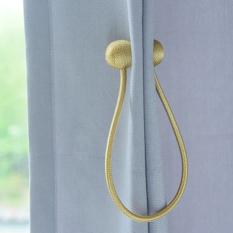 Modern Simple Curtain Magnet Buckle, No Drilling, No Earphone Installation, Curtain Buckle, Curtain Binding With Home Decoration