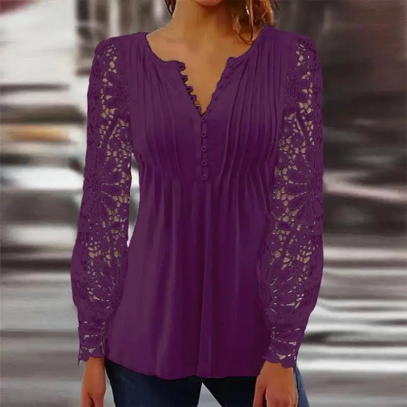 Shirts for Women Clothes Vintage Y2k Tops Spring Fashion T-shirts Casual Elegant Lace Autumn Women Clothing Spring Streetwear