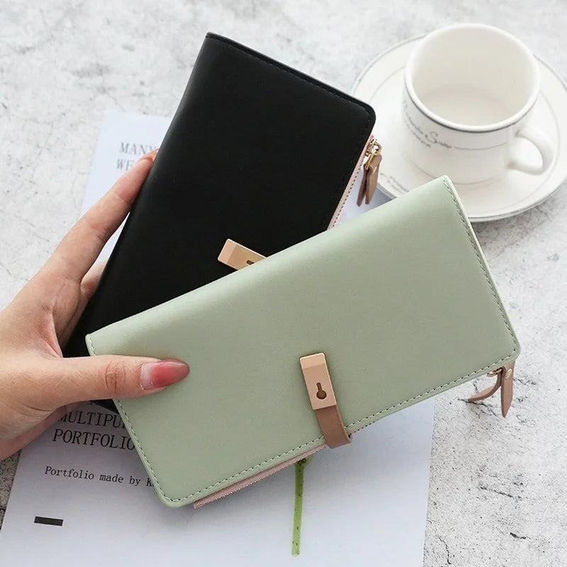 Long Women's Wallet Female Purses Tassel Coin Purse Card Holder Wallets Pu Leather Clutch Money Bag Purses Carteras Para Mujer