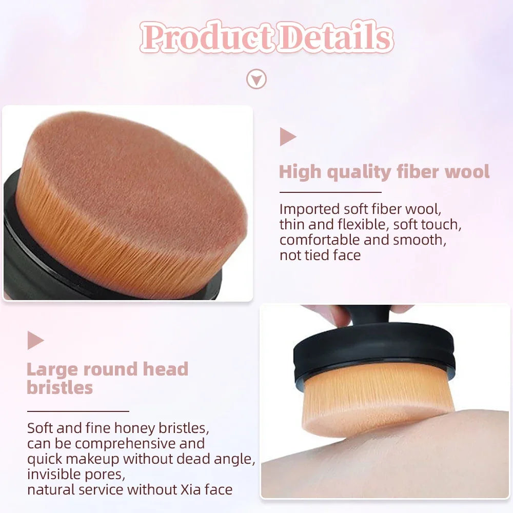 1/2PCS Seal Foundation Brush Push-Pull O Shape Seal Stamp Makeup Brushes Powder Blush Brush Liquid Cosmetic Make Up Brushes Tool