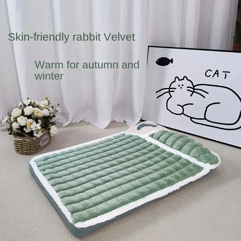 Pet Bed,Thickened Bed Mat For Dog Cat, Winter Super Warm Bed Mat for Small Medium Large Dog,Removable Washable Pet Bed For puppy