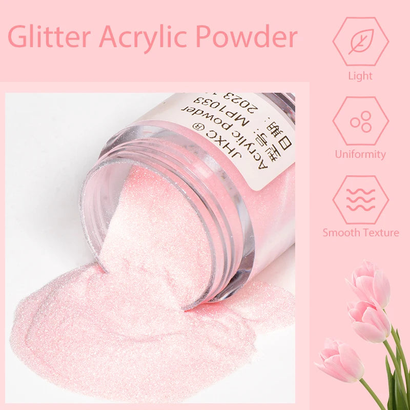 Mtssii 10g Acrylic Powder Pink Clear White Acrylic Nails Professional Polymer For Nail Extension No Need Lamp Cure Nail Supplies