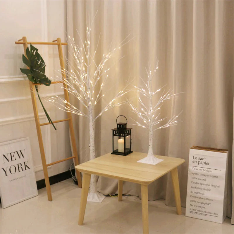 NEW DIY Christmas Tree Birch Glowing Branch Light Night LED Suitable for Home Bedroom Wedding Party Decoration Housewarming Gift