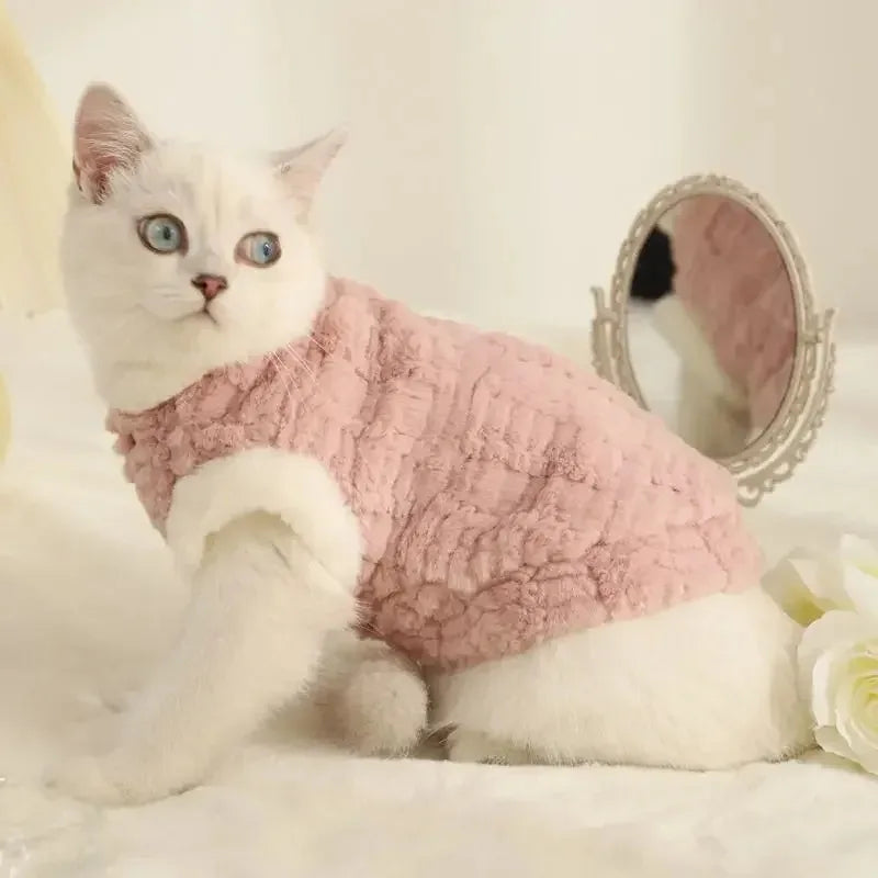 Cat Sweater Puppy Coat Thicken Warm Pet Clothes Winter Cat Outfits Kitten Small Dogs Winter Jacket Cat Clothing Pets Acessorios