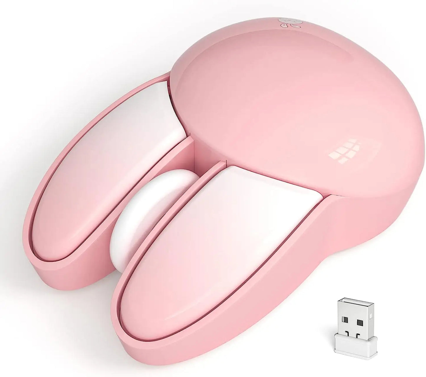 MOFIIWireless Silent Mouse, Cute Rabbit Design, 2.4 GHz with USB Mini Receiver, Optical Mouse for Laptop, PC, Computer, Notebook