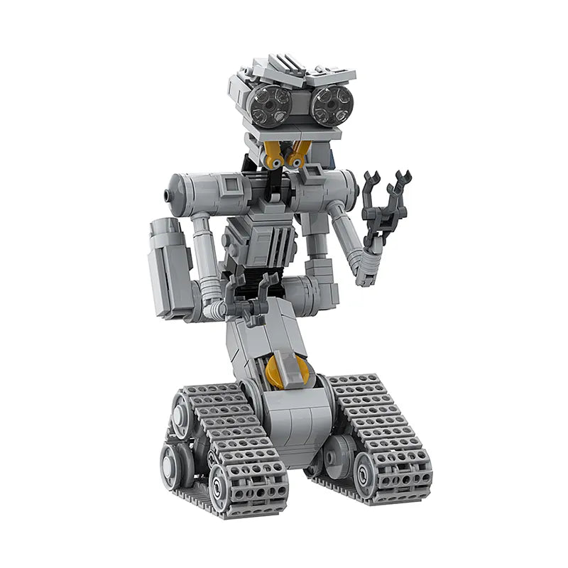 MOC Movie Shorted-Circuits Military Emotional Robot Building Block Set for Astroed Robots Johnnyed 5 Model Brick Toy KIds Gift