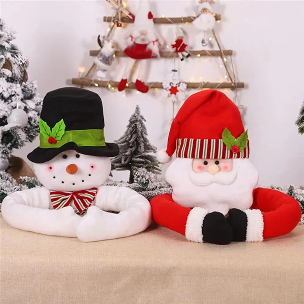 Hugs The trees Doll Santa Claus Christmas Tree Ornaments Festive Decor Noel Atmosphere Cloth Xmas christmas decorations 2024