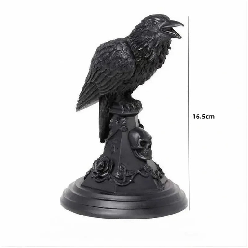 Gothic Candlestick Table Decoration Ornaments Halloween Owl / Crow Candle Holder Resin Statue Home Craft Decorations Home Decor