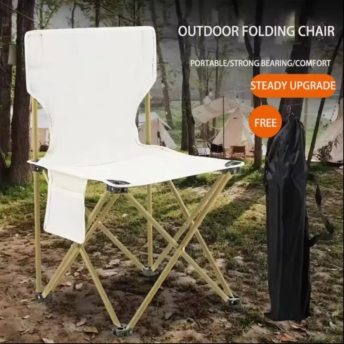 Outdoor Folding ChairPortable BenchFishing ChairMatzanLeisure Ultralight Camping Folding Table Chair