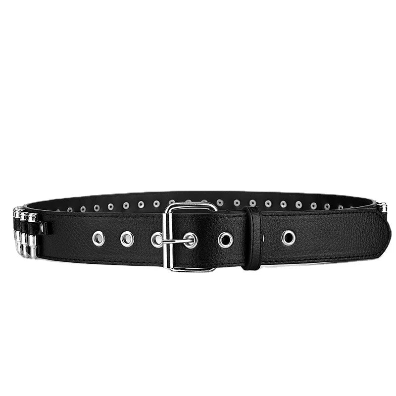 Stylish Belt For Both Men And Women, Fashionable Punk Waist Belt With Bullet-Shaped Decorations, Cool Accessory Ready-to-wear