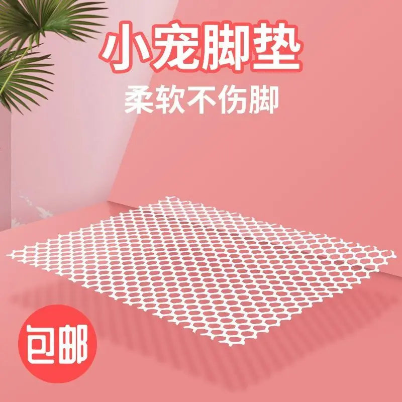 Rabbit Mats for Cages Rabbit Guinea Pig Hamster and Other Small Animal Cage Hole Mat Foot Pad Prevent Pets Skin Disease