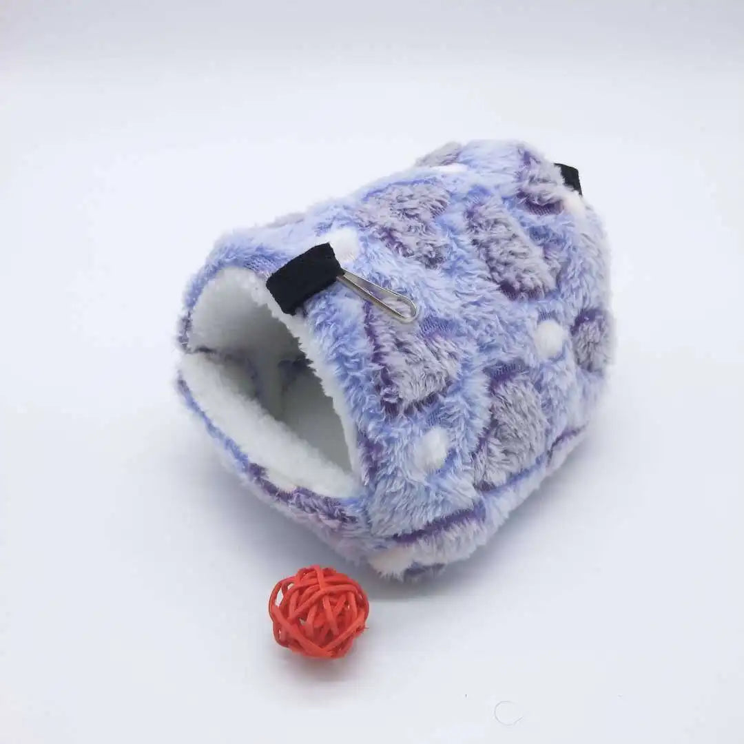 Heart Plush Pet Hamster Nest for Birds House Warm Comfortable Winter Parrot Hammock Cave Cage Hut Tent Pet Bird Cage Accessories