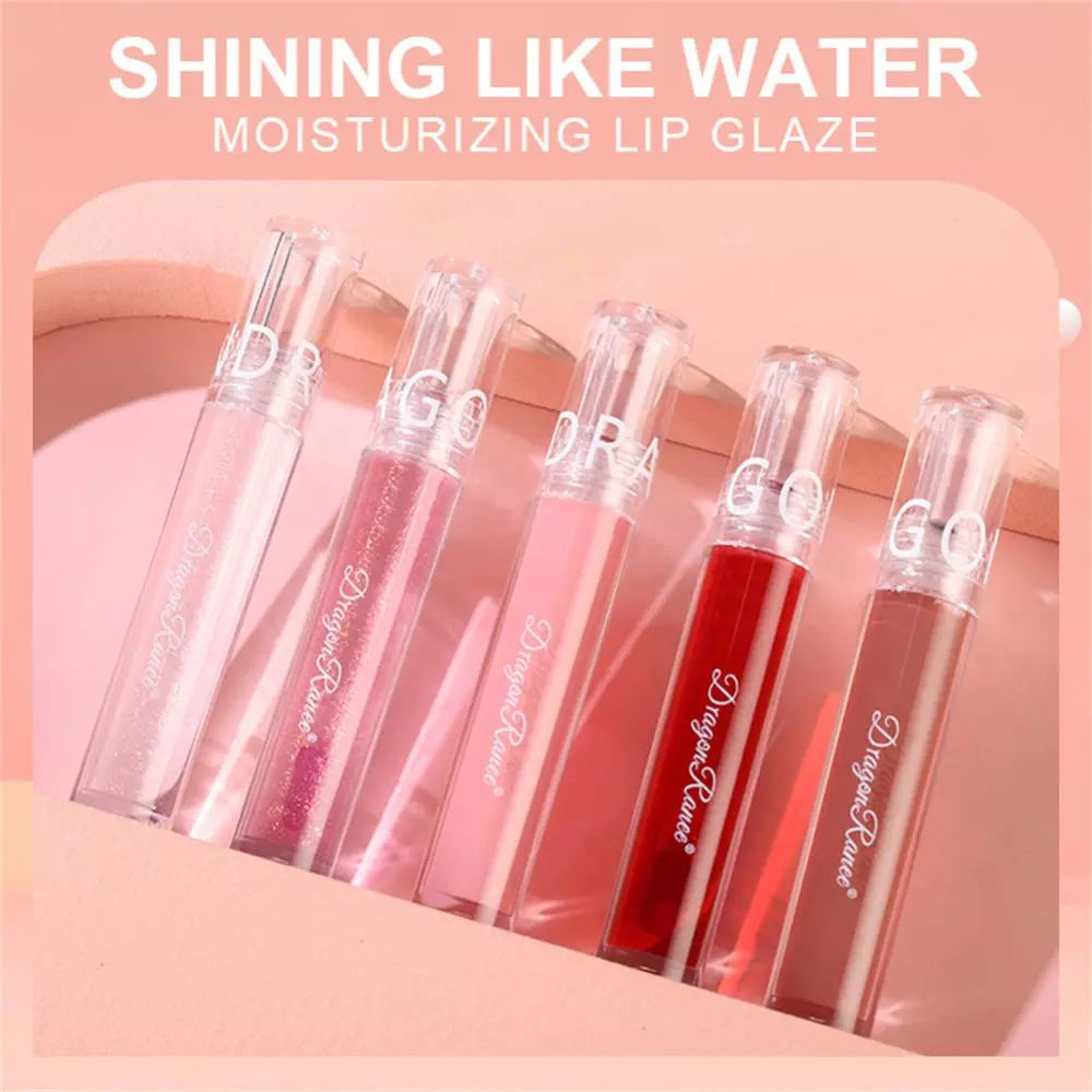 Mirror Water Lip Gloss Lip Glaze Transparent Glass Lip Oil Waterproof Liquid Lipstick Lipgloss Lips Cosmetics 6 Colors Make Up