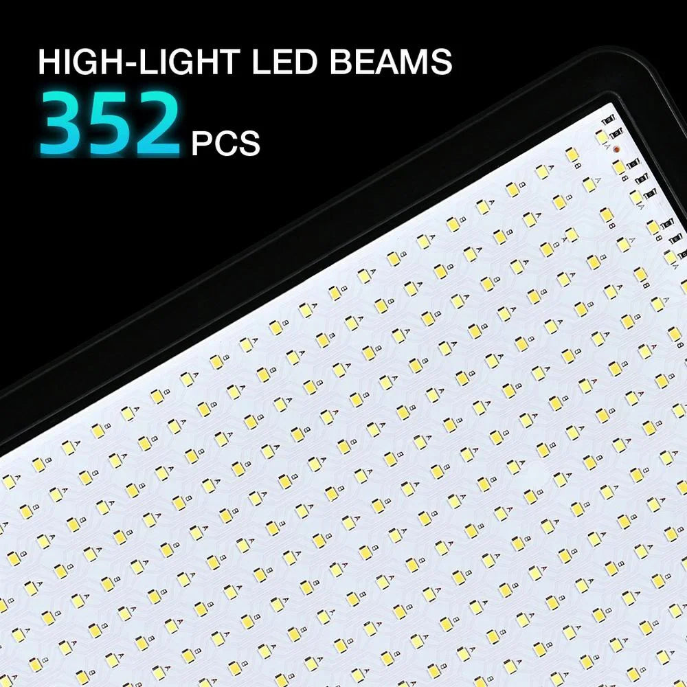 Upgrade 352 LED High Power Video Light Panel Bi-Color 2800K-7000K Photography Lighting for Live Streaming Photo Studio LED Light