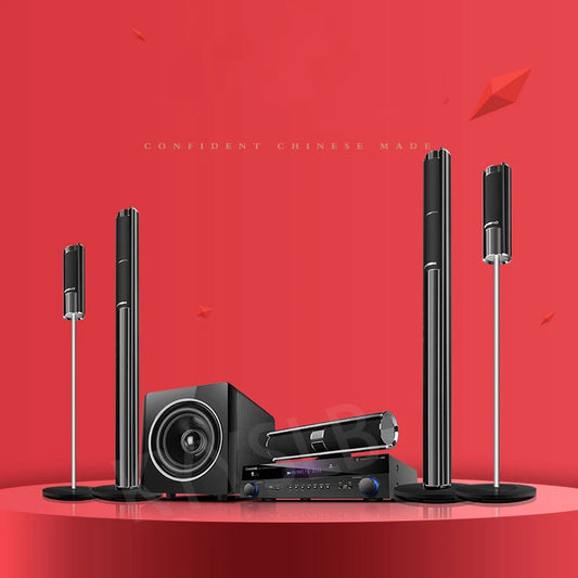 KYYSLB 5.1 Home Theater Sound System Living Room TV Surround Combination Speaker Sound Blueteeth Amplifier Subwoofer Player