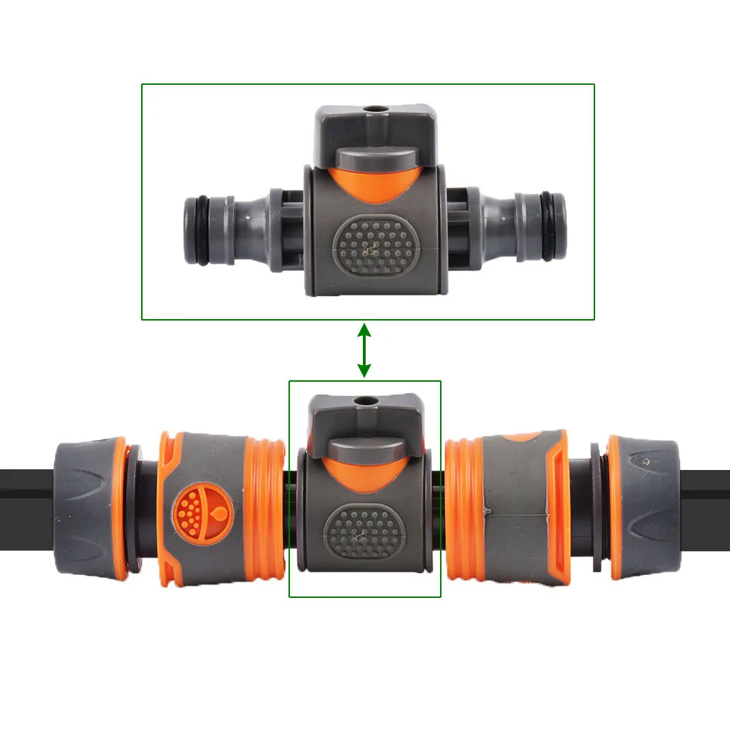 Garden Hose Quick Connector 1/2 3/4 1 Inch Pipe Coupler Stop Water Connector 16/20/32mm Repair Joint Irrigation System Fitting