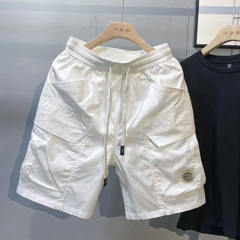 2024 Spring Summer New Fashion High Waist Men's Clothing Loose All Match Ropa Hombre Pure Cotton Solid Korean Style Casual Pants