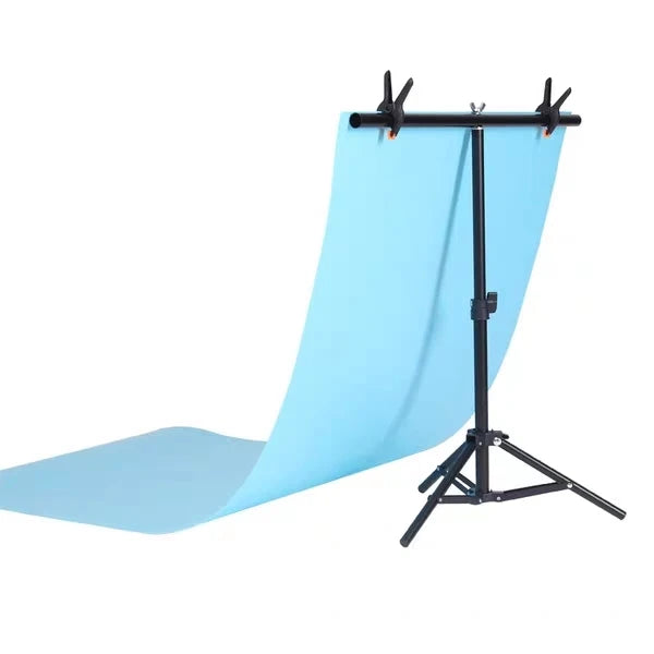 Mehofond T-shaped Tripod Stand Photography Background Adjustable 1.5x2m Support Photo Studio for Muslin Polyester Backdrop Props