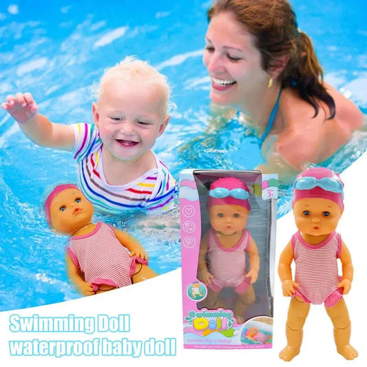 Swimming Dolls For Girls Waterproof Kids Toy Swimmer Doll Waterproof Electric Swim Doll Fun & Cute Motorized Swimming Doll For