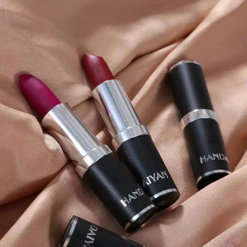 12 Color Lipstick Lip Makeup Sexy Woman Velvet Matte Lipgross Tint For Lips Long Lasting Waterproof Non-stick Cup Lip Cosmetics