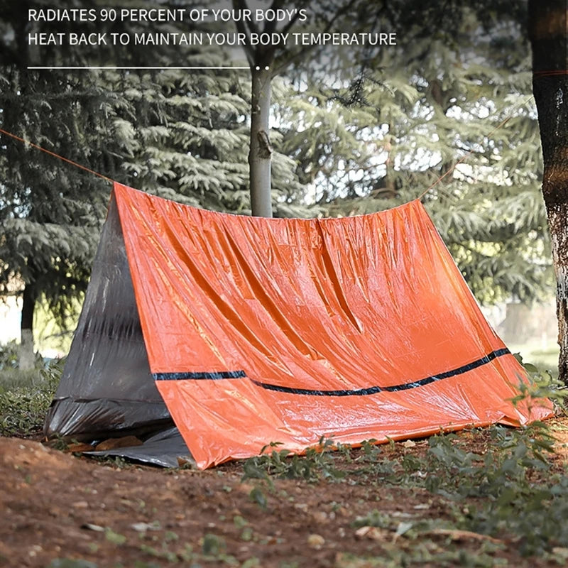 Wind proof Fireproof Lightweight Bugout For Camping Hiking Reflective Outdoor Survival Emergency Shelter Waterproof Tent