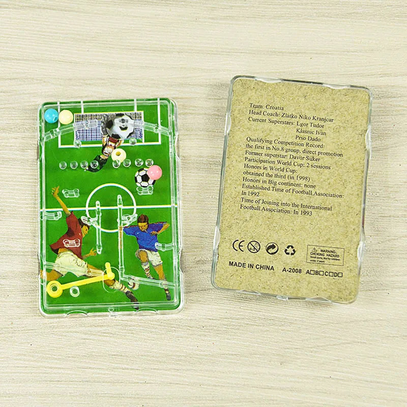 10pcs Football Maze Game Early Educational Toy for Kids Birthday Party Decoration Favors Boys Girls Soccer Toy Gift Bag Giveaway