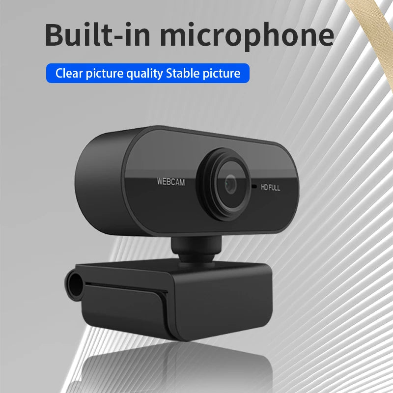 1080P high-definition mini computer camera, live streaming camera, built-in microphone, USB network camera, support for laptop