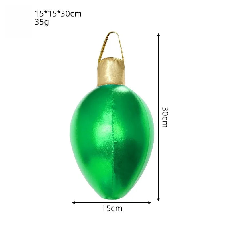 Emulational PVC Christmas Colored Lights Inflatable Ball, Colorful String Lights Inflatable Ball for parties、various festivals