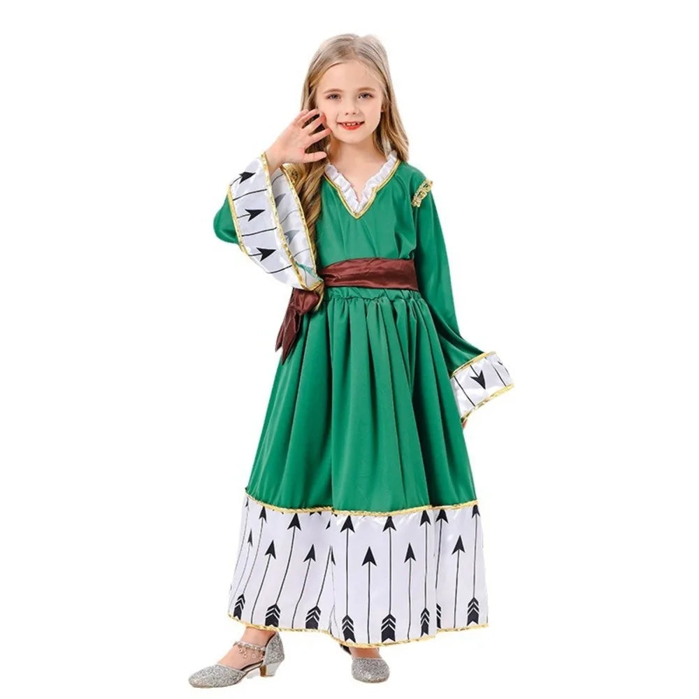 Shooter Princess Dress Cosplay Costume for Children Christmas Halloween Carnival Party Stage Performance Clothing Cosplay Props