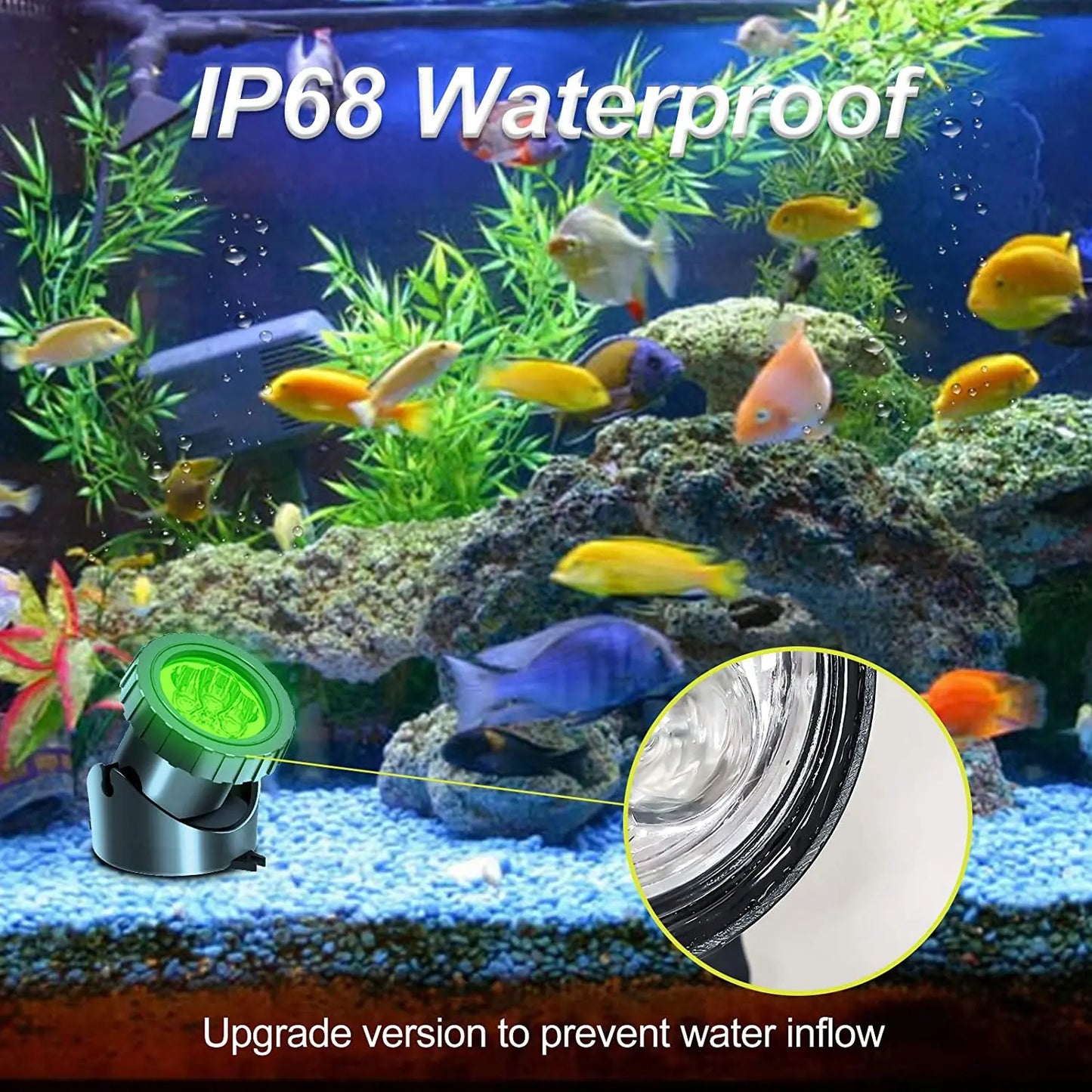 Solar Underwater Light Outdoor IP68 Landscape Street Garden Spotlight RGB LED Pond Aquarium Fish Tank Decor Pool Solar Lamp