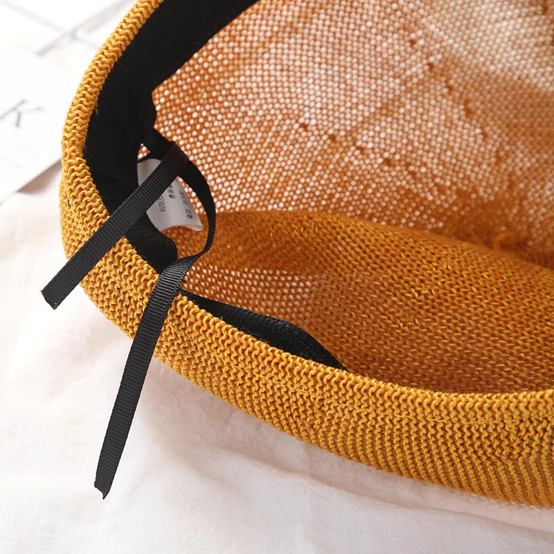 New Fashion Summer Straw Hat for Women Sun  Breathable Cap Outdoor Casual  Octagonal