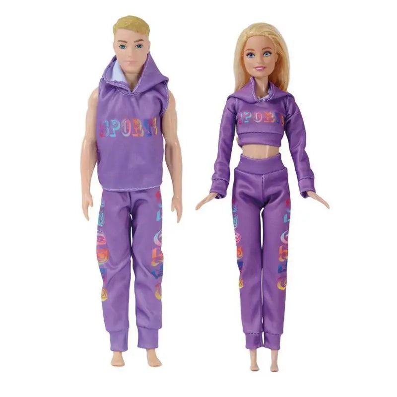 Fashion Lover Sport Clothes Kids Toys Miniature Ken Doll Accessories Dress Things For Barbie DIY Girl Pretend Play Game Present