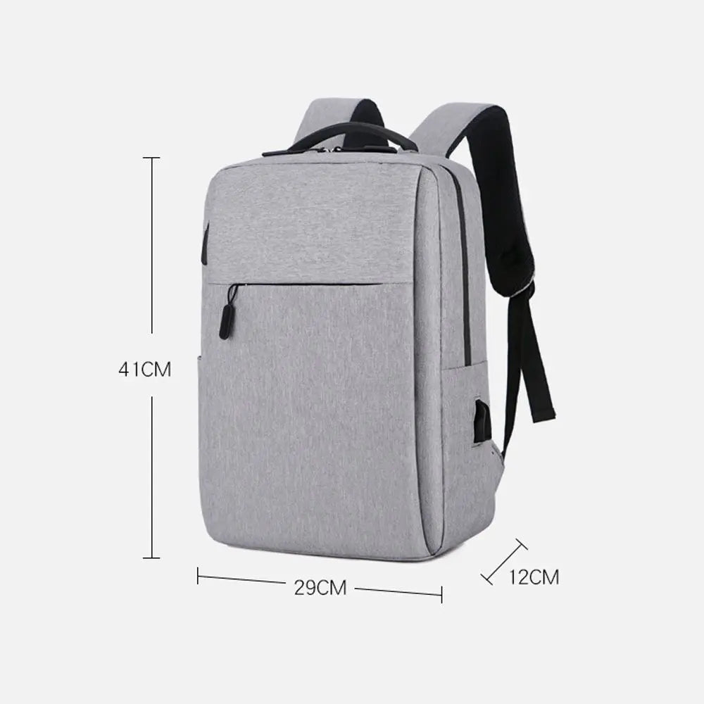 Mens Women Laptop Backpack Waterproof USB Rucksack Travel School Shoulder Bag