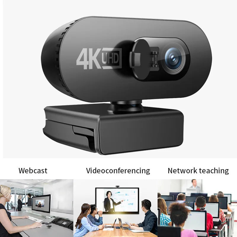 4K Full HD 2K 1080P Webcam For PC Web Camera New Mini Web Cam With Microphone USB Autofocus Stream Camera For Computer Laptop