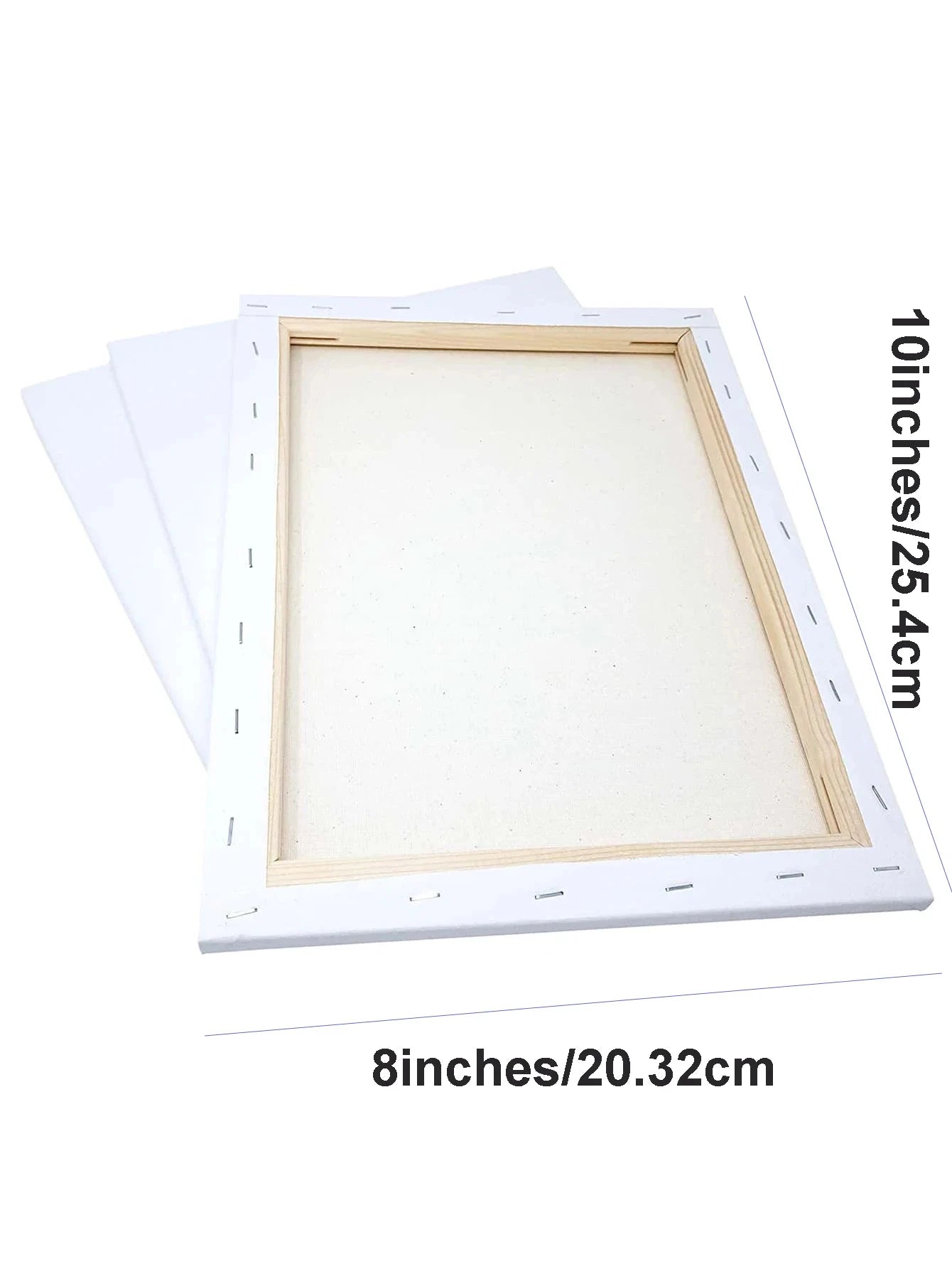 Bview Art 8x10" Inch 100% Cotton Artist Canvas Boards Primed White Stretched Canvas For Painting, Acrylic Pouring, Oil Paint