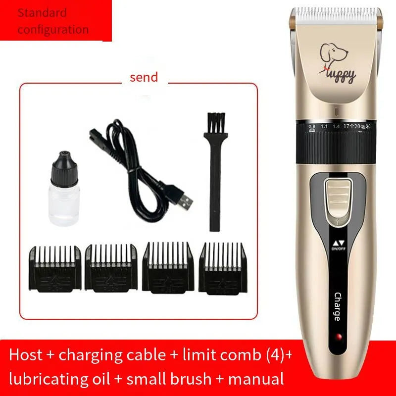 Pet Shaving Machine Dog Clipper Sets Dog Hair Grooming Barber Trimmer Set Cordless Rechargeable Pet Shaving Machine Pet Supplies