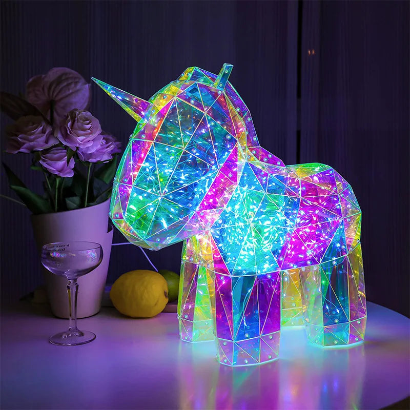 Luminous Colorful Bear USB Valentine'S Day Gift Led Ornaments Room Decor Glowing Rabbit Christmas Decoration Children'S Day Gift