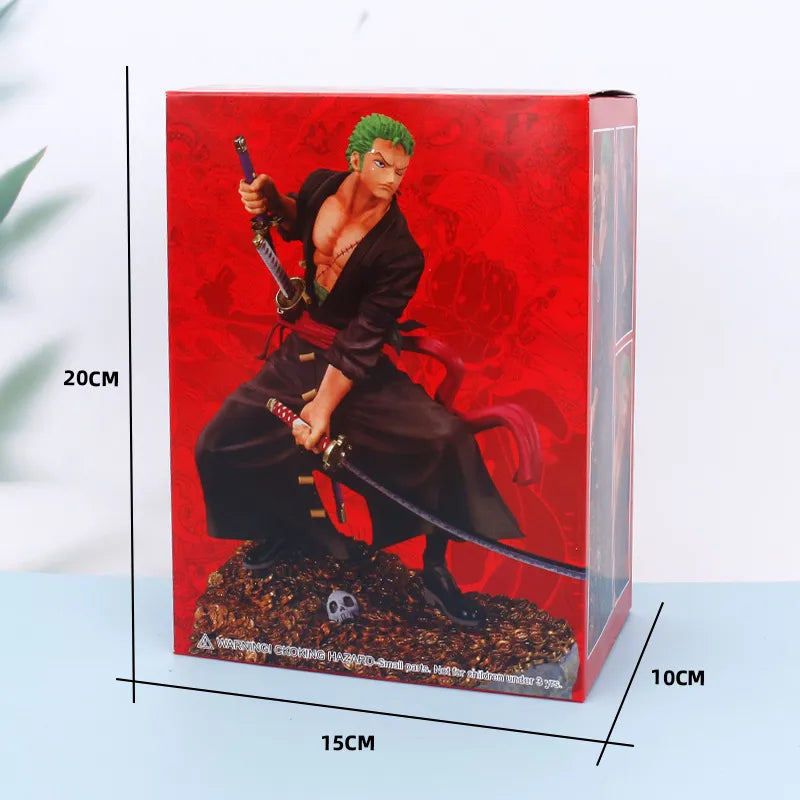 18CM Anime One Piece Roronoa Zoro Figure Art King Sauron Anime Model Toy Gift Collection Action Figure